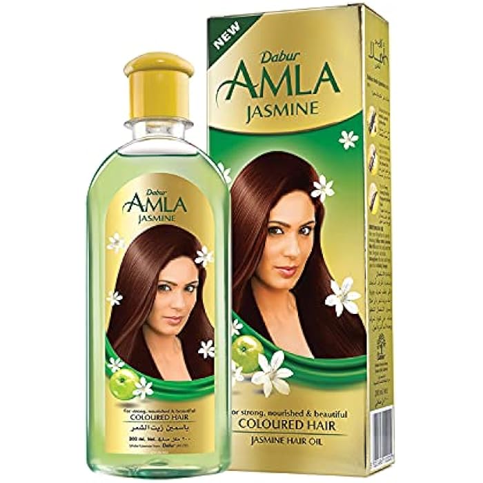 Dabur Amla Jasmine Hair Oil (45mL) | Enriched Natural Extracts of Amla, Jasmine and Rosemary | Promotes Strong and Nourished Hair - Image 1